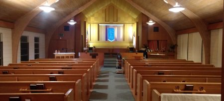 Inside our sanctuary at the Endicott, WA SDA Church